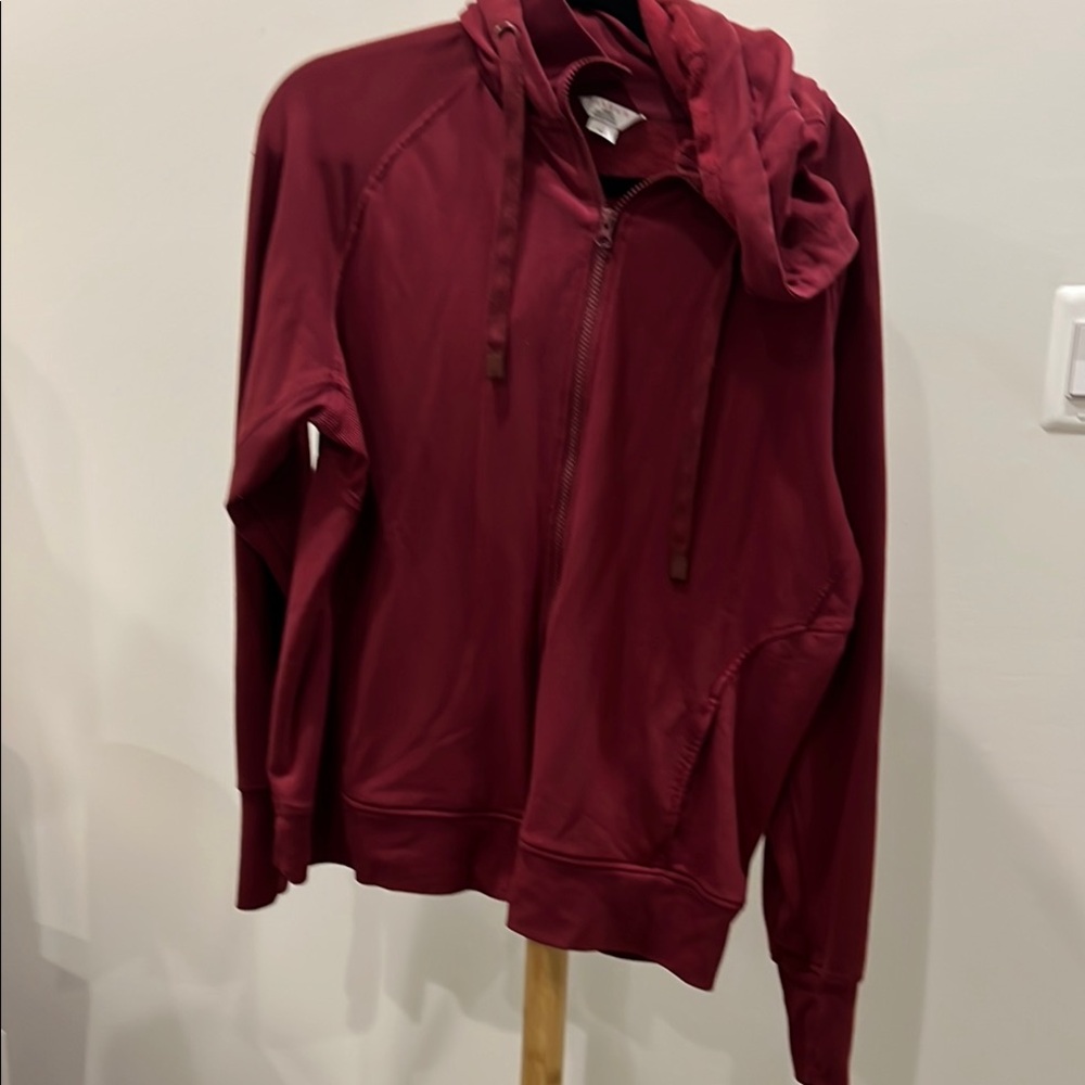 Danskin Burgundy Zip-Up Hoodie